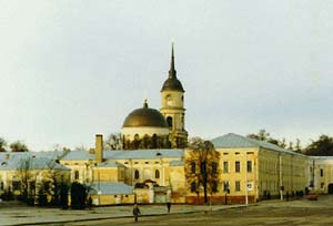 Вид на комплекс зданий епархии и семинарии